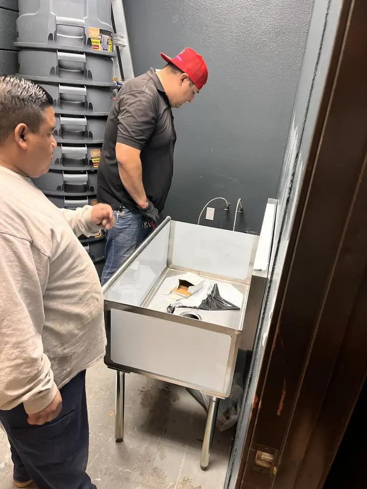 Commercial plumbing and sink installation in Adamston